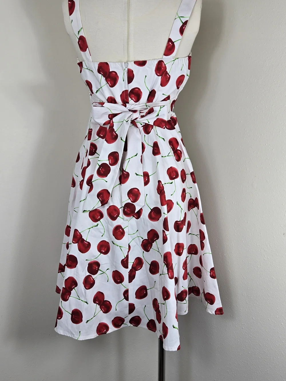 Cherry Print Pinup Dress - Picture 3 of 4